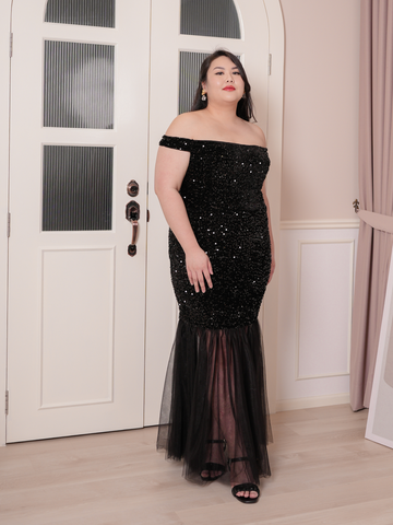 Black Sequin Mermaid Black Sparkly Prom Dress 2022 With Illusion High Neck,  Long Sleeves, And Sweep Train Perfect For Formal Parties And Evening Events  BC4122 From Cinderelladress, $189.65 | DHgate.Com